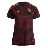 Camiseta Alemania Segunda Equipación Replica Mundial 2022 para mujer mangas cortas